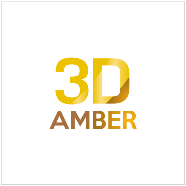 Logo 3d Amber firmy zajmującej się sprzedażą biżuterii z bursztynu