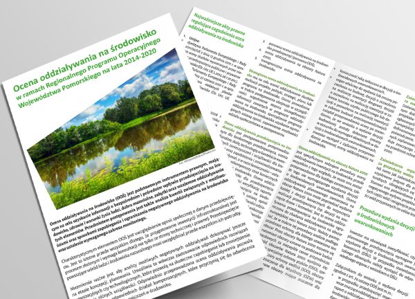Broszura informacyjna dla Urzędu Marszałkowskiego Ocena Oddziaływania na Środowisko