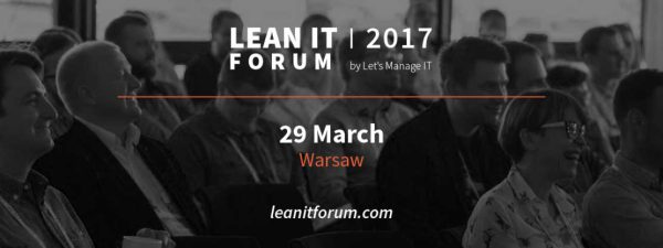 Baner na wydarzenie na FB Lean IT Forum 2017